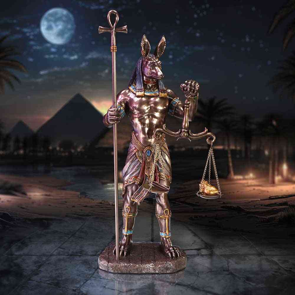 Nemesis Now - Anubis Guardian of Tombs Dekorative Figur - Bronzefarben